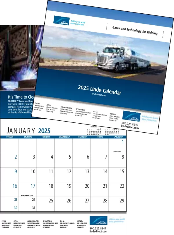 Linde METFAB Custom Flip Wall Calendar