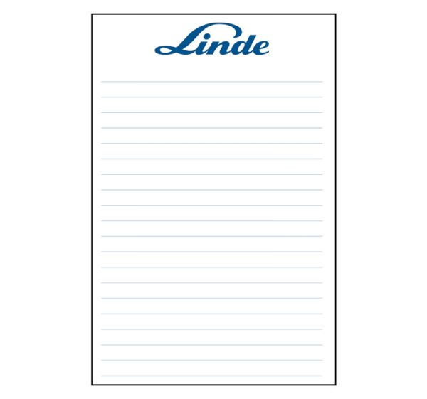 Linde Note Pad with Lines