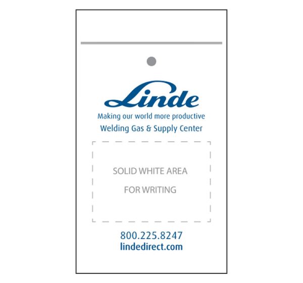 Linde Plastic / Poly Bag with Zip Lock, Hang Hole & White Area for Writing